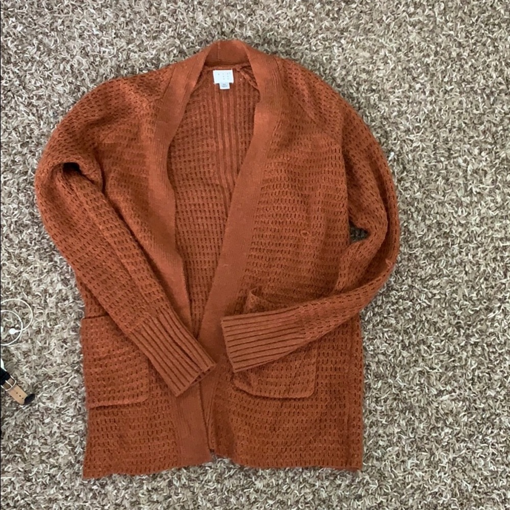 Burnt orange cardigan
